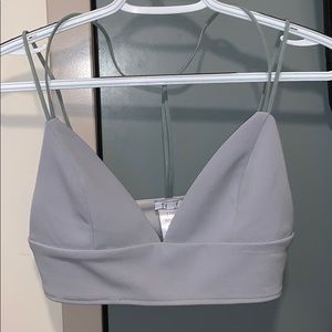 Tobi grey crop tank top